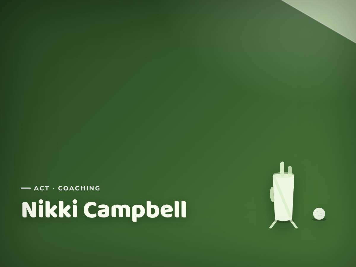 Golf Kids Australia branded tile for Nikki Campbell - not a photograph