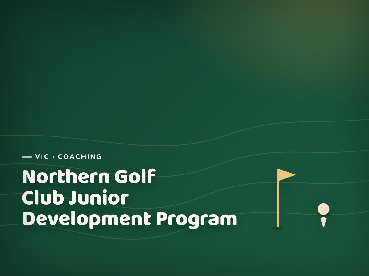 Golf Kids Australia branded tile for Northern Golf Club Junior Development Program - not a photograph