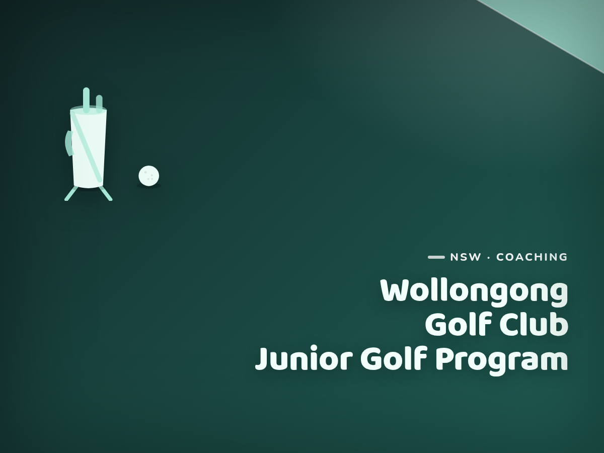 Golf Kids Australia branded tile for Wollongong Golf Club Junior Golf Program - not a photograph