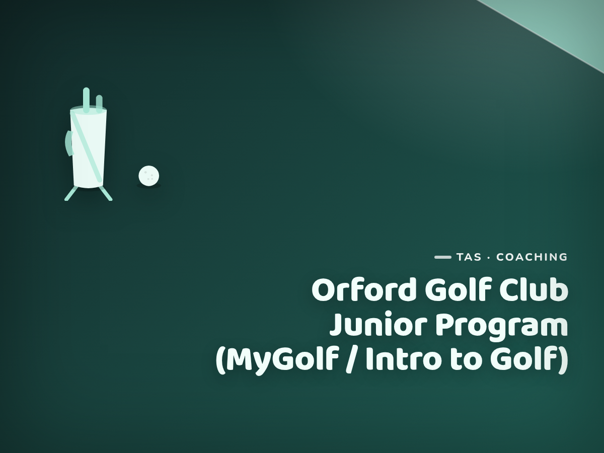 Golf Kids Australia branded tile for Orford Golf Club Junior Program (MyGolf / Intro to Golf) - not a photograph