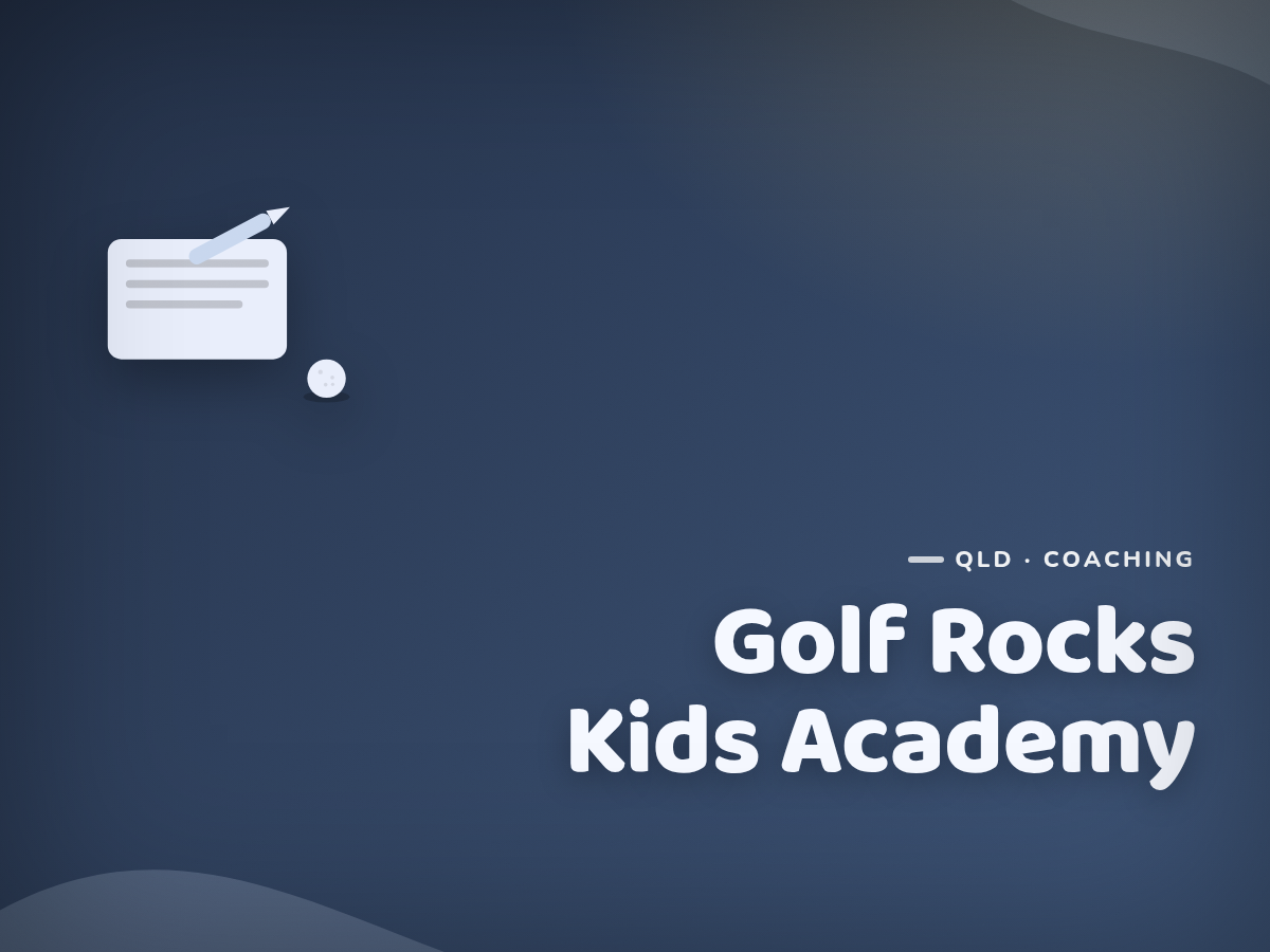 Golf Kids Australia branded tile for Golf Rocks Kids Academy - not a photograph
