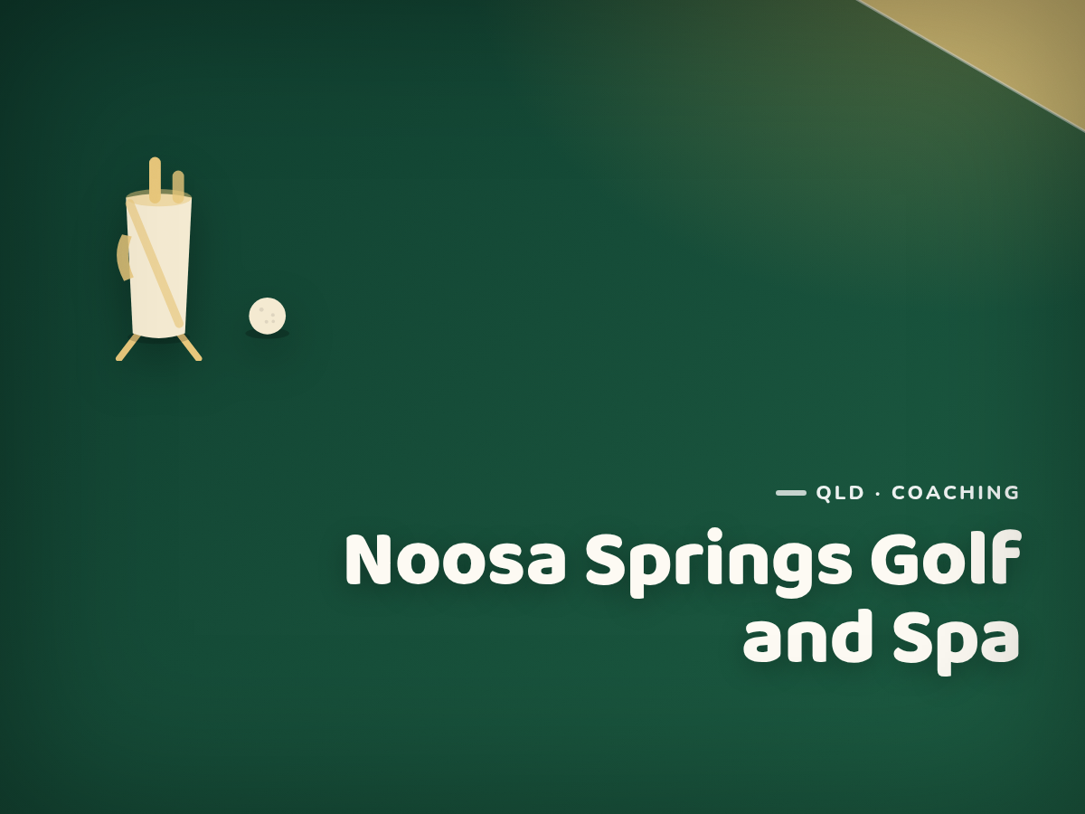 Noosa Springs Golf and Spa Junior Coaching