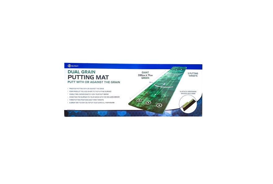 GolfCraft Putting Mat With Broom