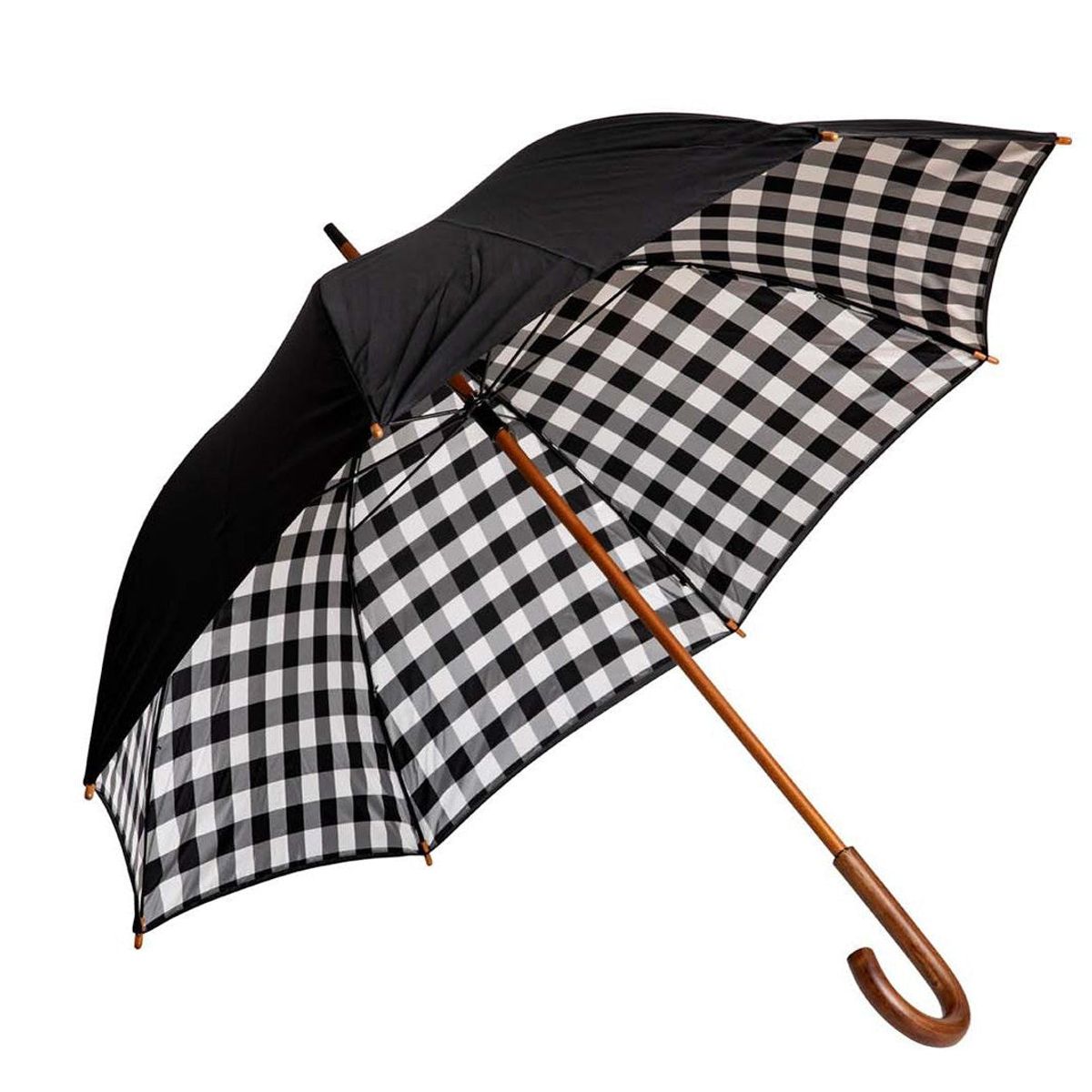 Cancer Council Long UPF50+ Umbrella - Checkers