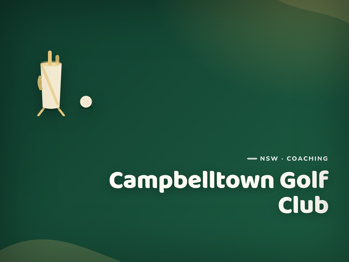 Campbelltown Golf Club MyGolf Junior Program