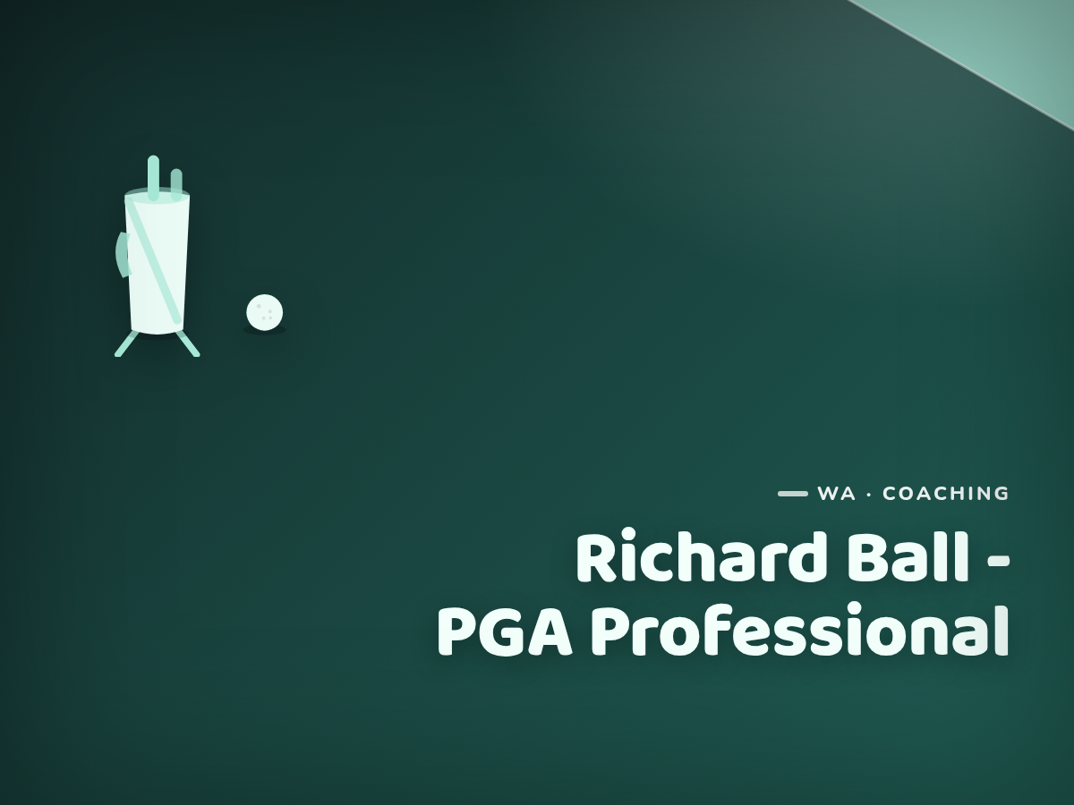 Golf Kids Australia branded tile for Richard Ball - PGA Professional - not a photograph