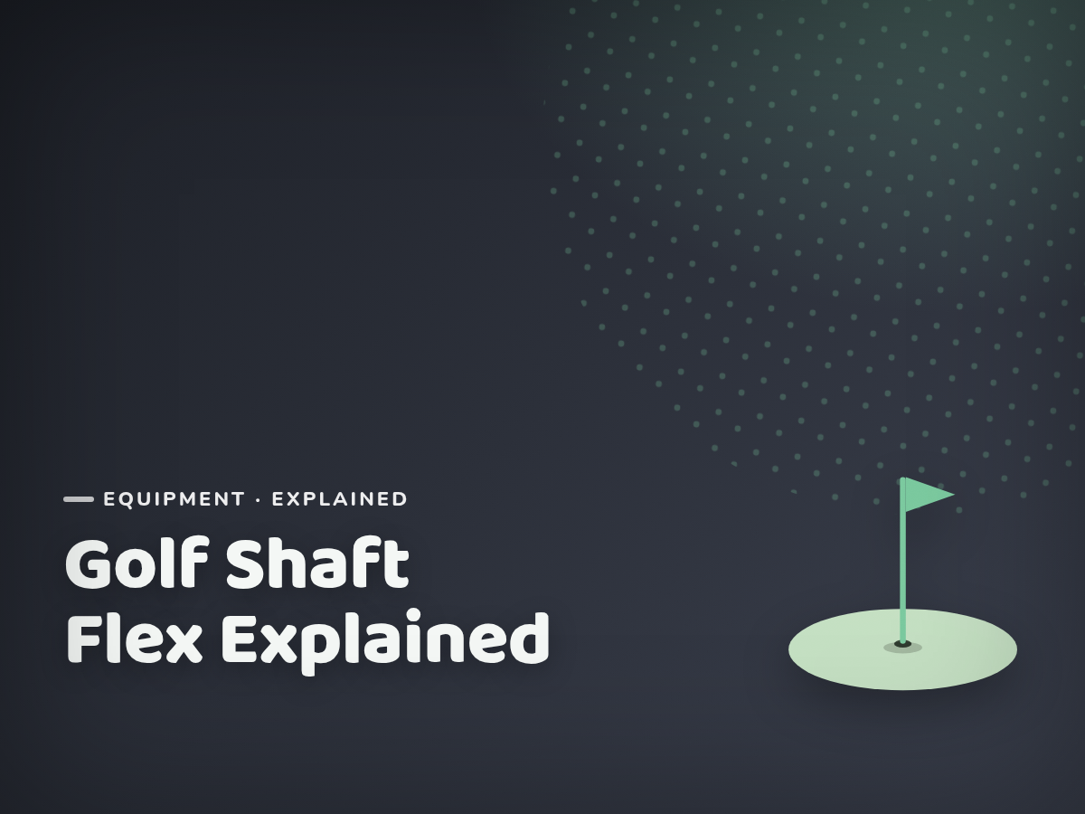 Branded cover illustration for the article "Golf Shaft Flex Explained: What 'Junior Flex' Actually Means"