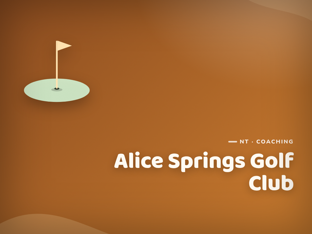Alice Springs Golf Club Junior Coaching