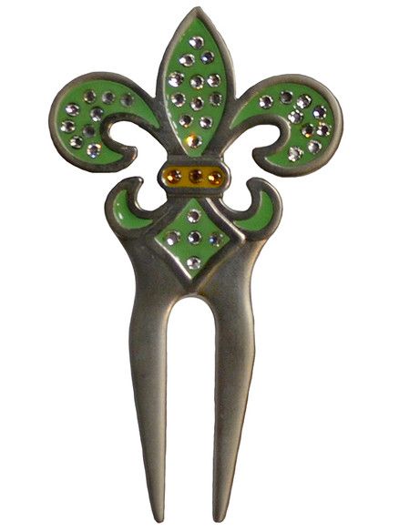 Navika Crystal Divot Tool Green
