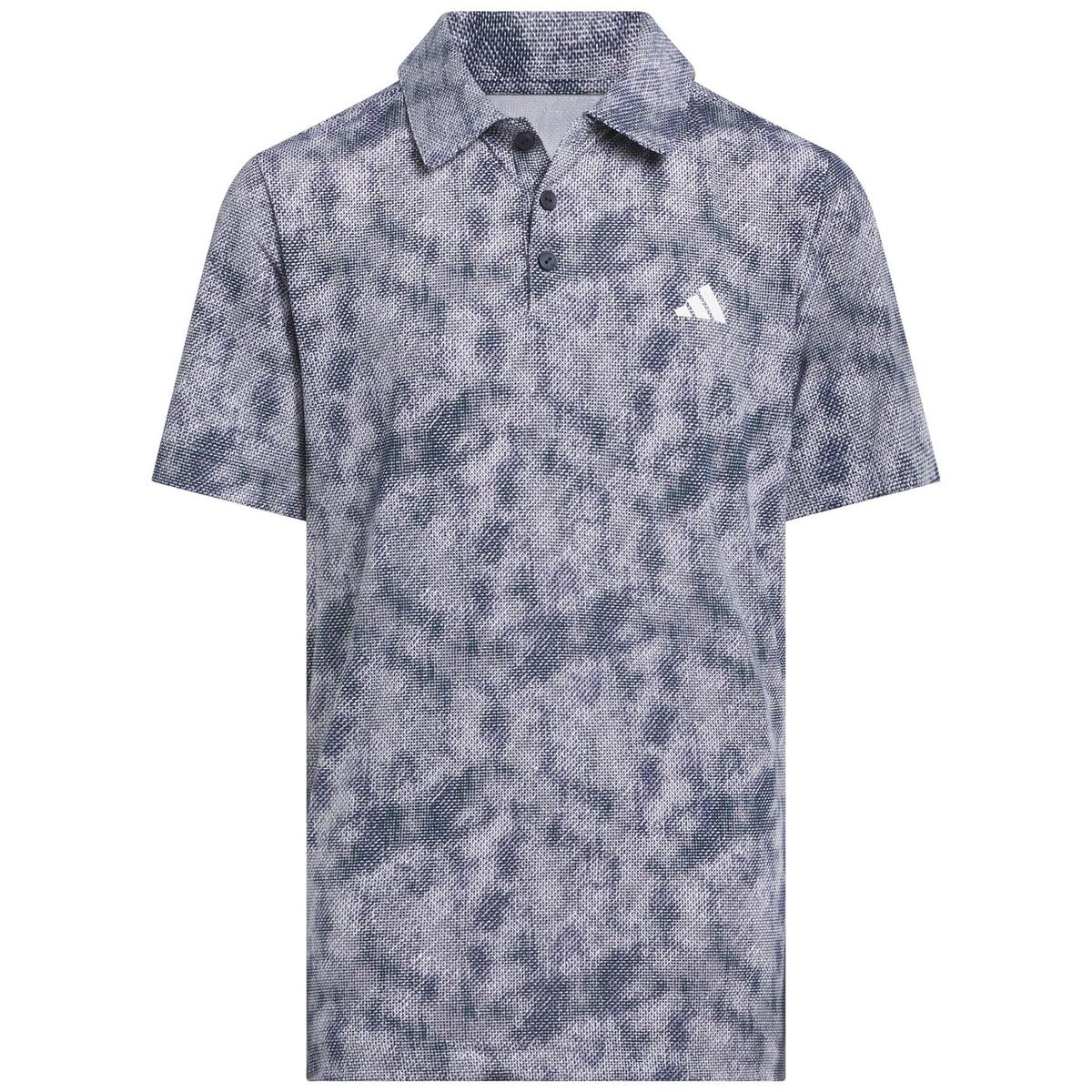 adidas Junior Boys 2025 Performance Textured Print Polo Shirt