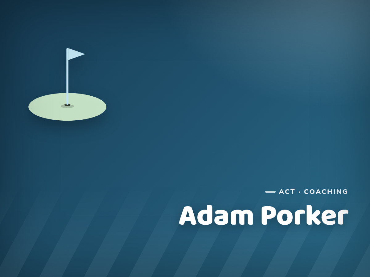 Golf Kids Australia branded tile for Adam Porker - not a photograph