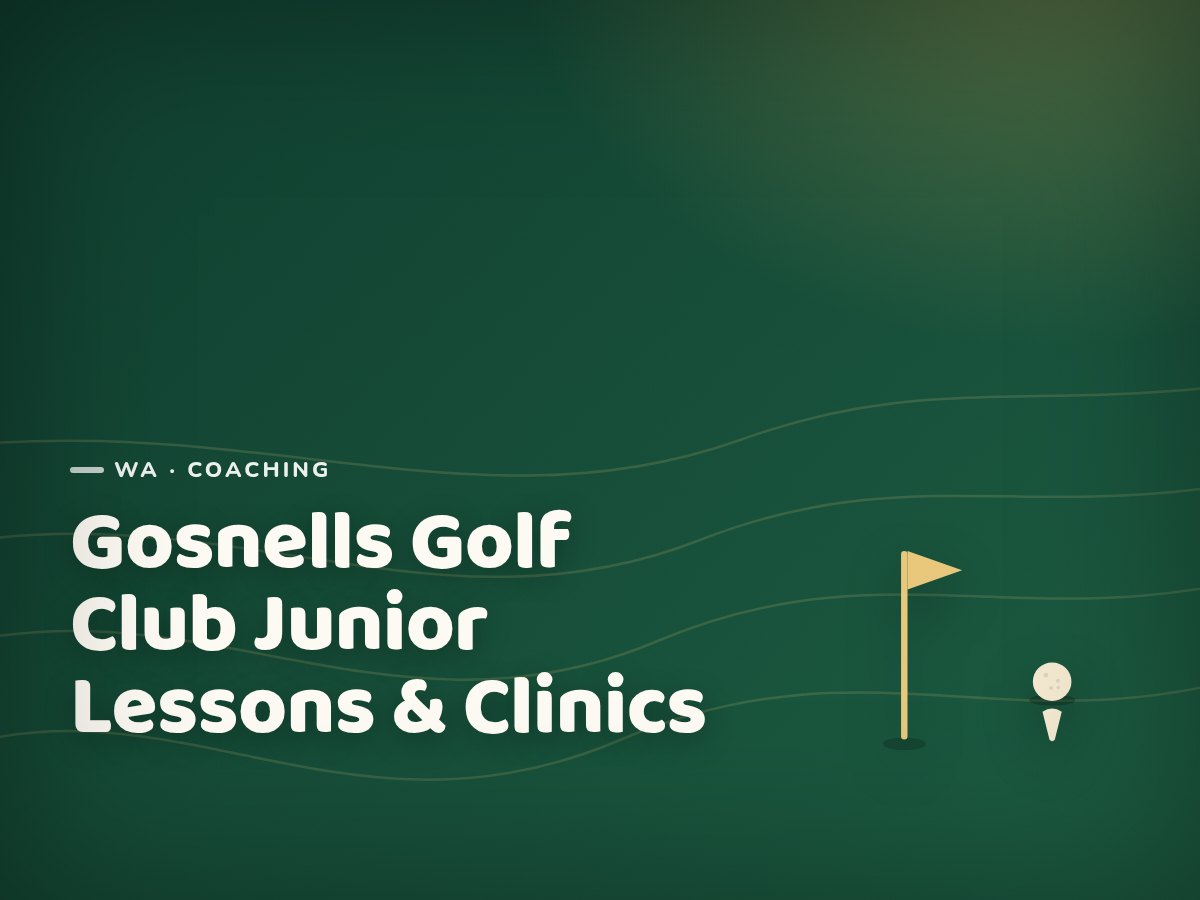 Golf Kids Australia branded tile for Gosnells Golf Club Junior Lessons & Clinics - not a photograph