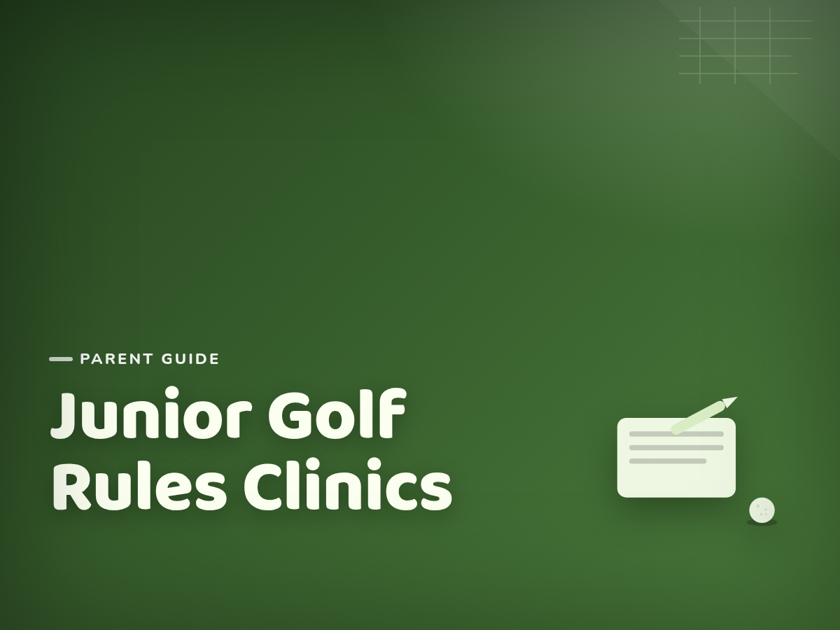 What Happens at a Golf Rules Clinic for Juniors?
