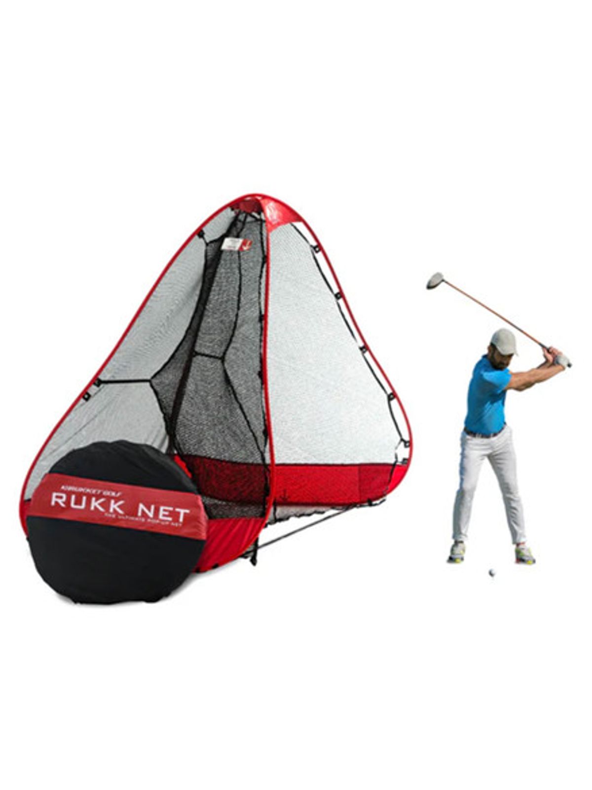 Rukket Pop-up Golf Net with Tri Turf