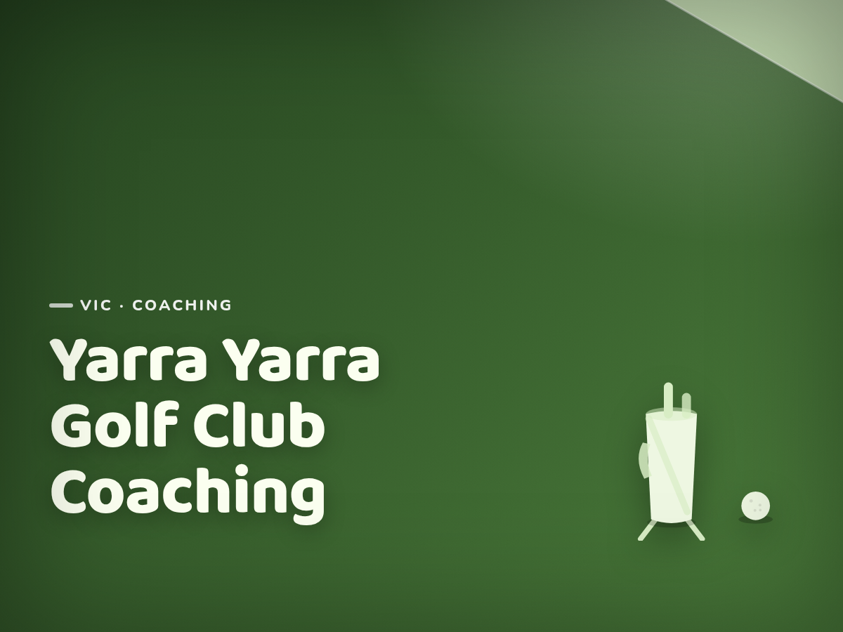 Golf Kids Australia branded tile for Yarra Yarra Golf Club Coaching - not a photograph