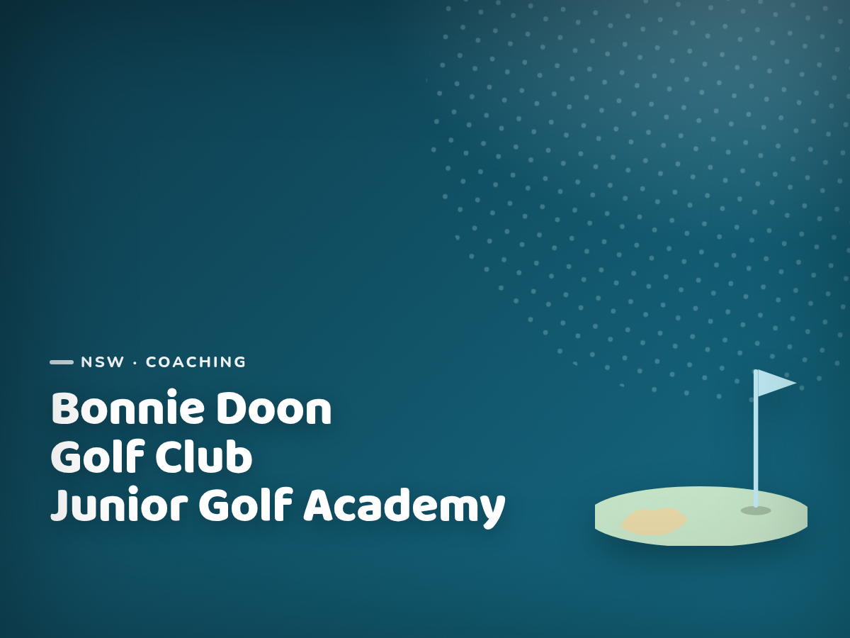 Golf Kids Australia branded tile for Bonnie Doon Golf Club Junior Golf Academy - not a photograph