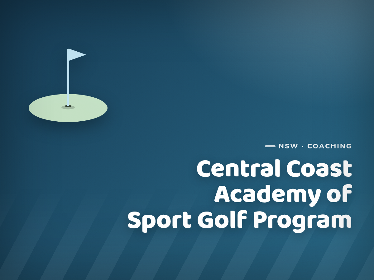Golf Kids Australia branded tile for Central Coast Academy of Sport Golf Program - not a photograph