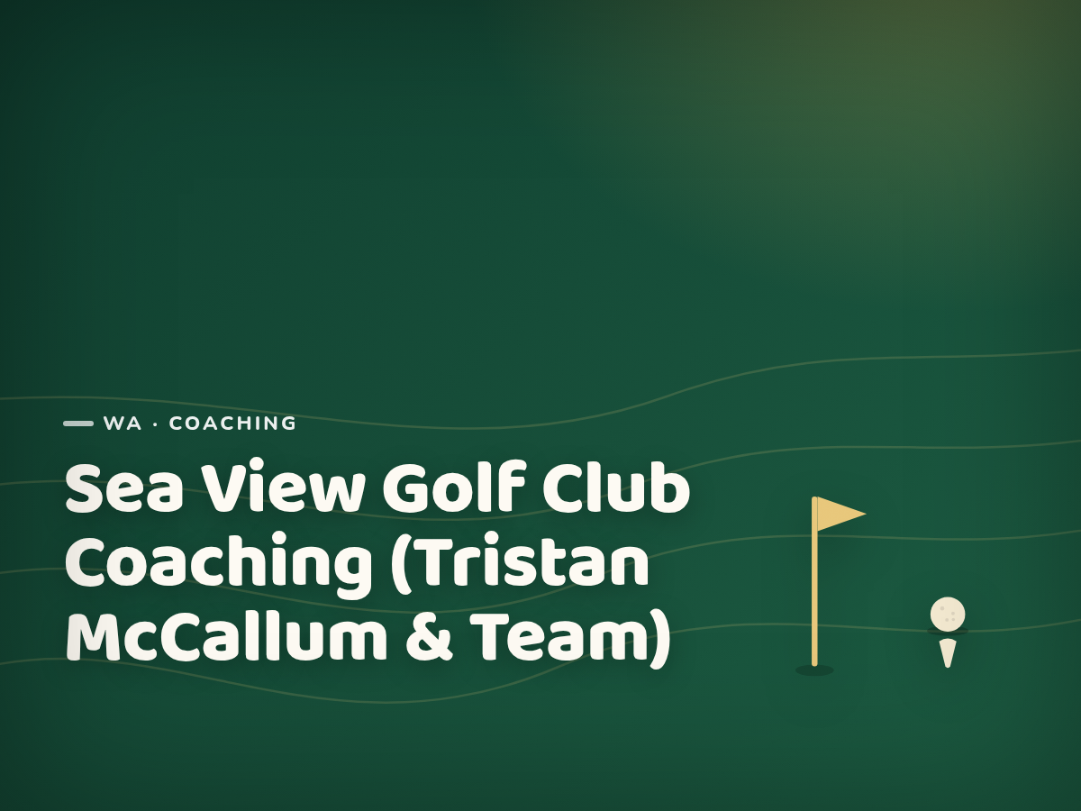 Golf Kids Australia branded tile for Sea View Golf Club Coaching (Tristan McCallum & Team) - not a photograph