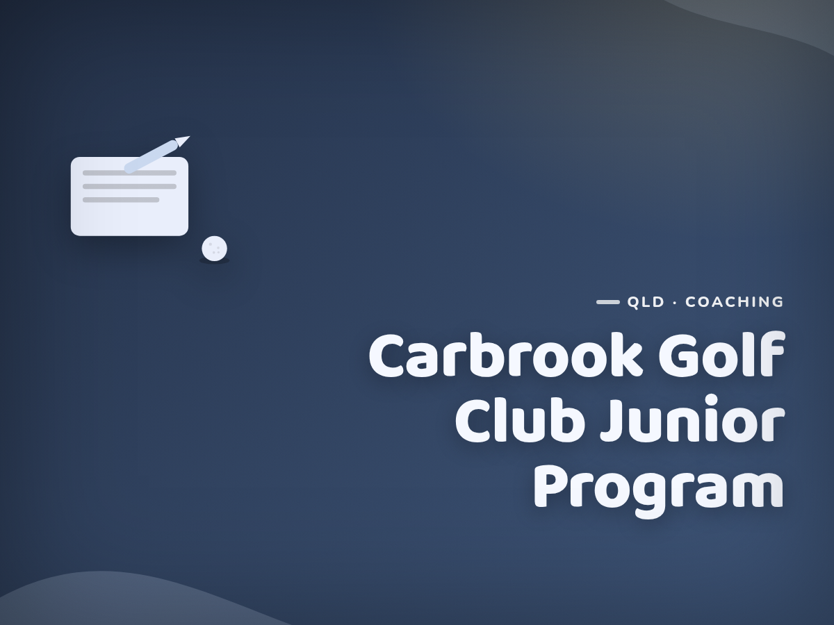 Golf Kids Australia branded tile for Carbrook Golf Club Junior Program - not a photograph