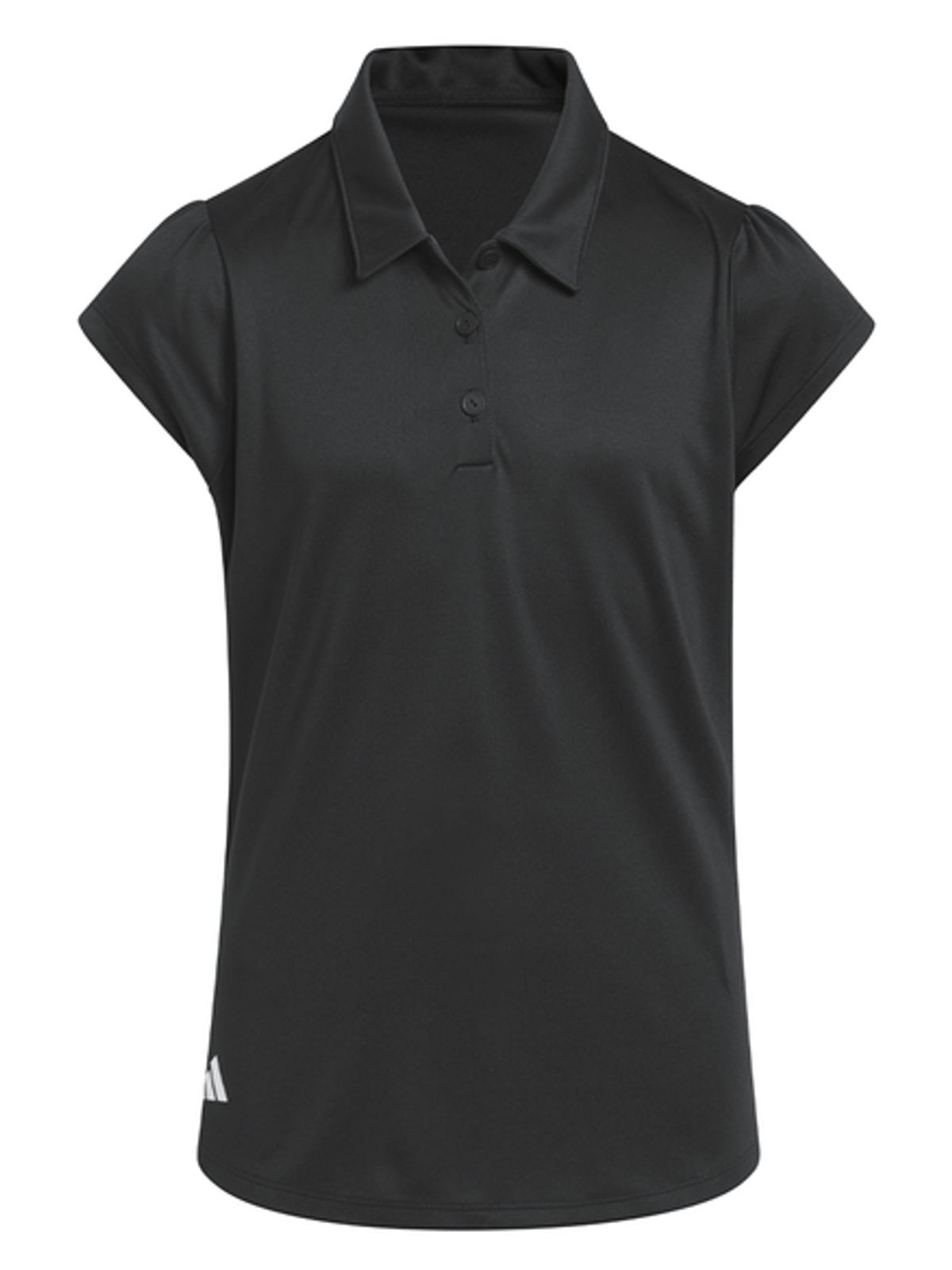 adidas Girls Performance Short Sleeve Polo - Black