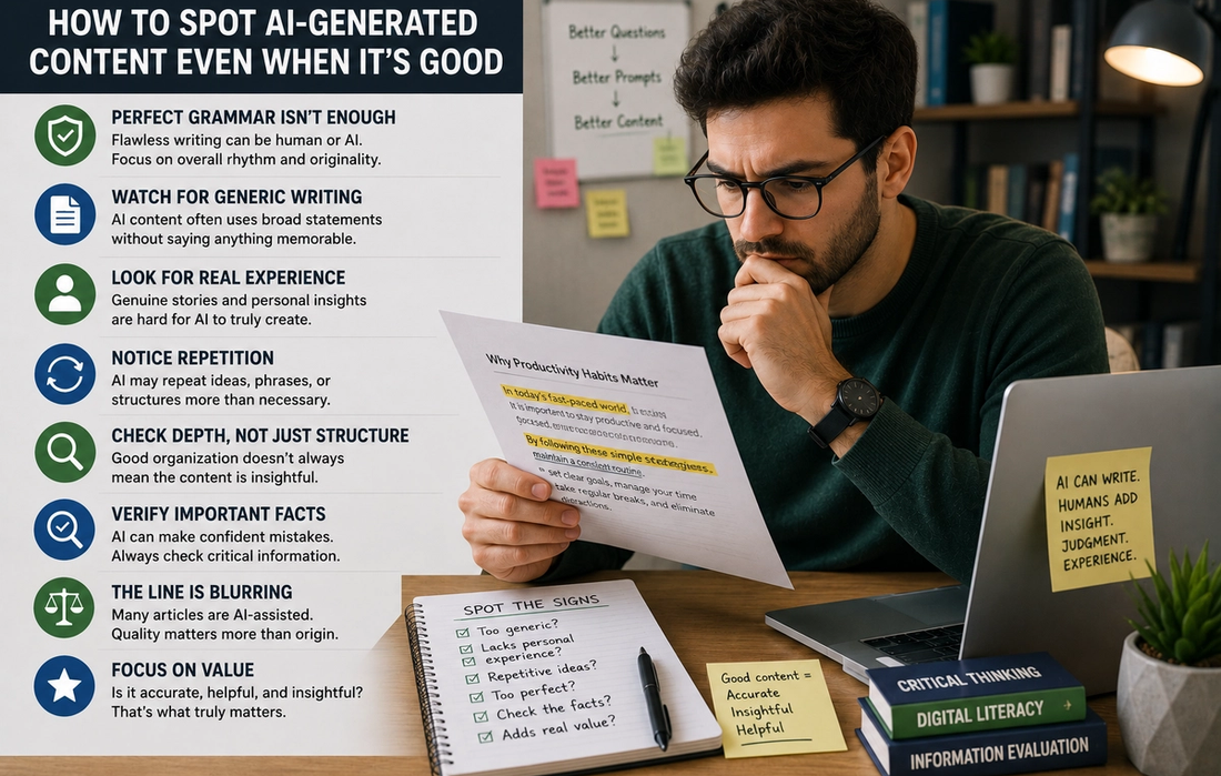 How to Spot AI-Generated Content Even When It’s Good