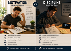 The Difference Between Discipline and Motivation