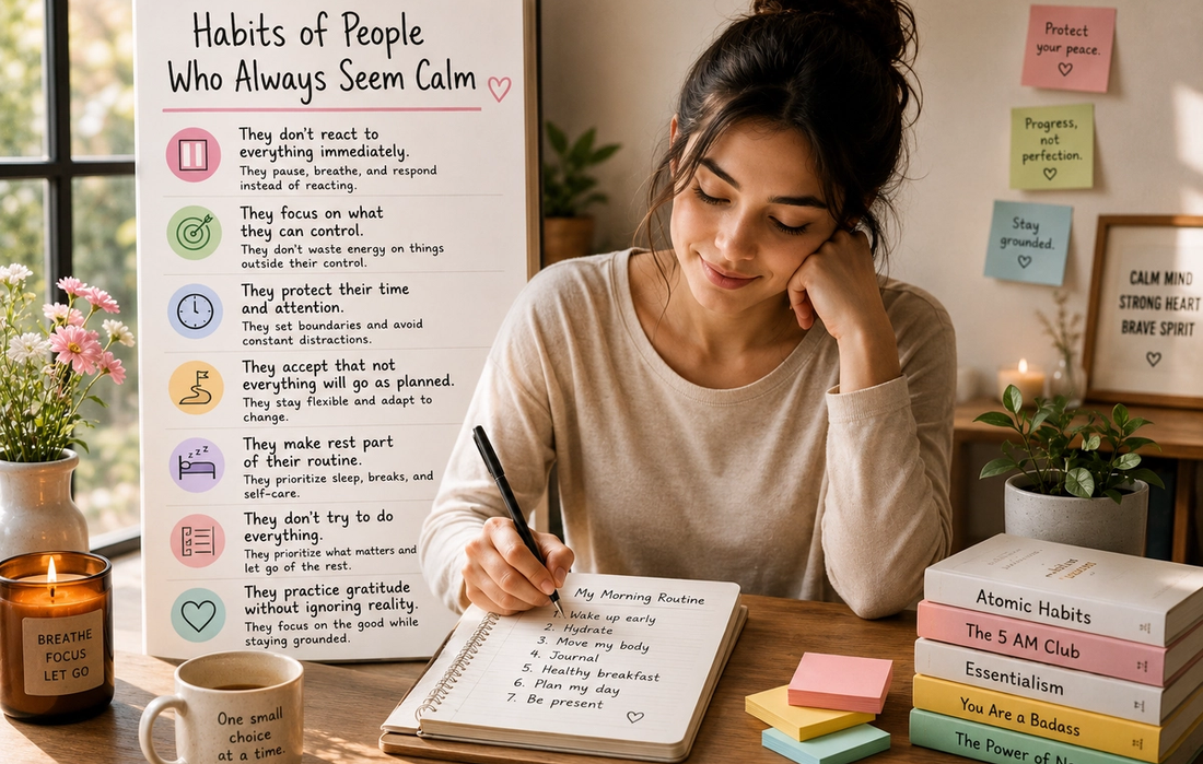The Habits of People Who Always Seem Calm