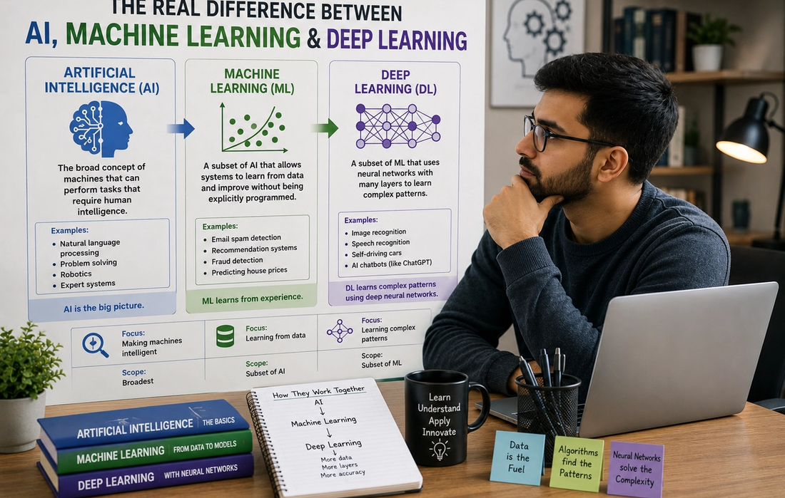 The Real Difference Between AI, Machine Learning, and Deep Learning