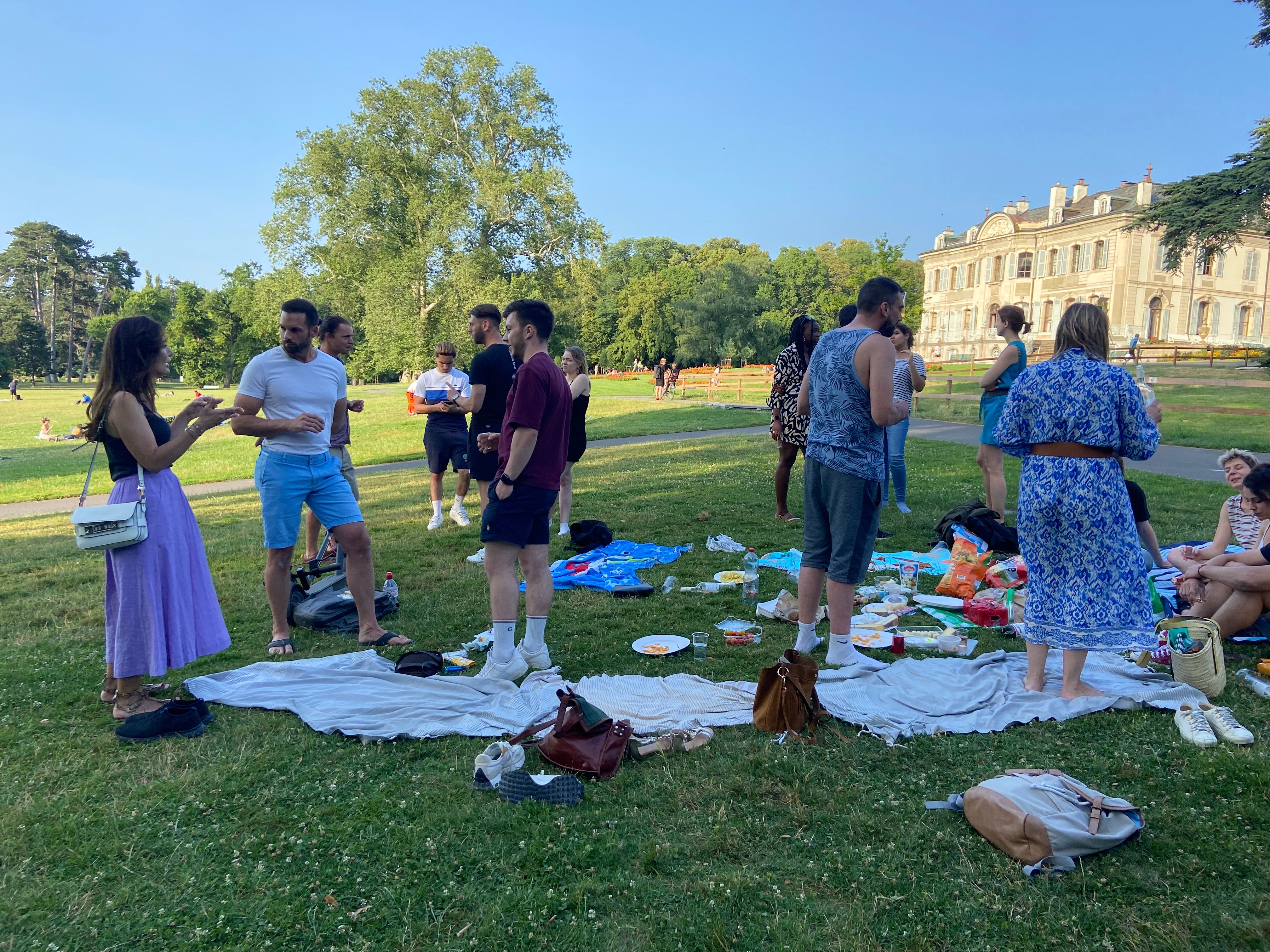 apéro dans le parc