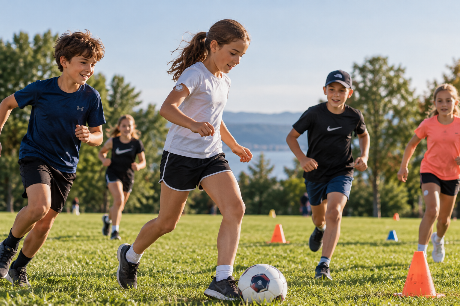 Enfants DT1 qui font du sport