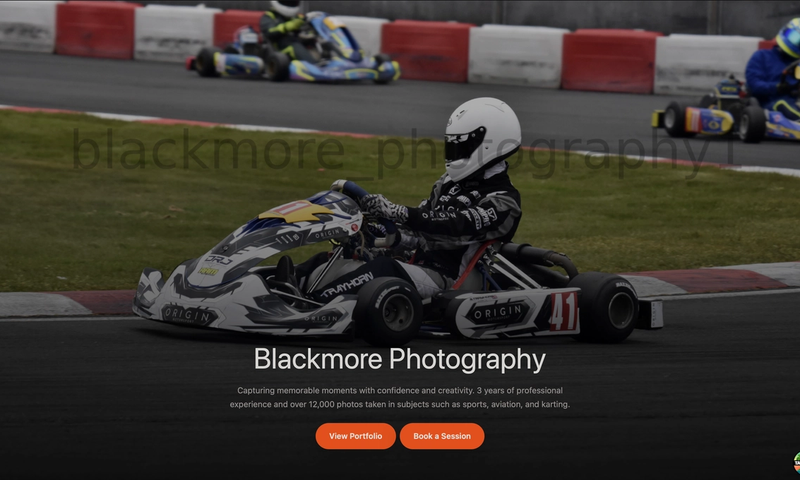 Blackmore Photography Website Design