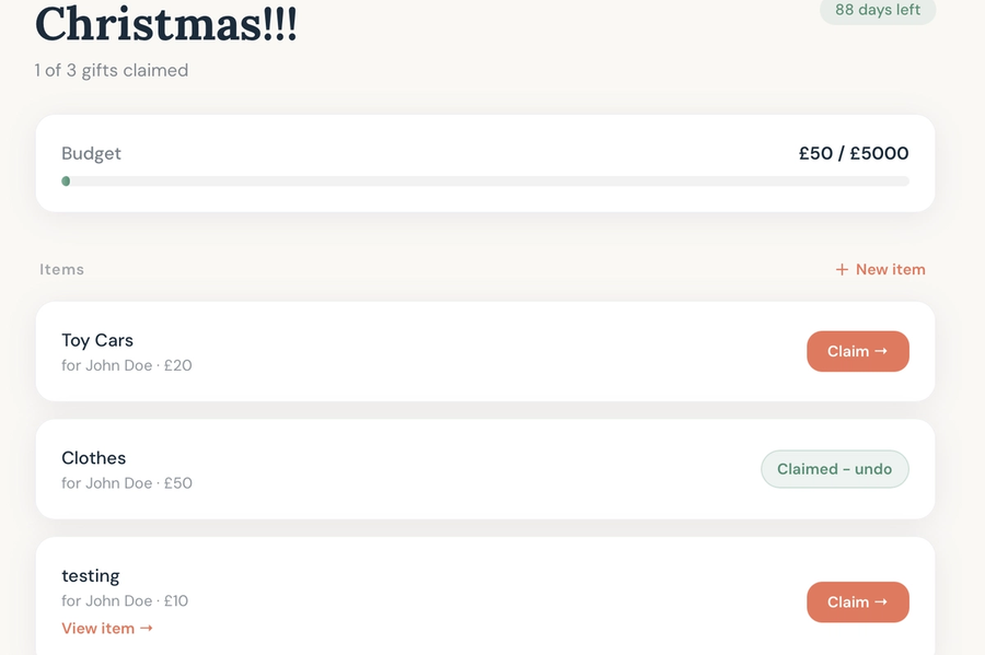 Famganised screenshot 1