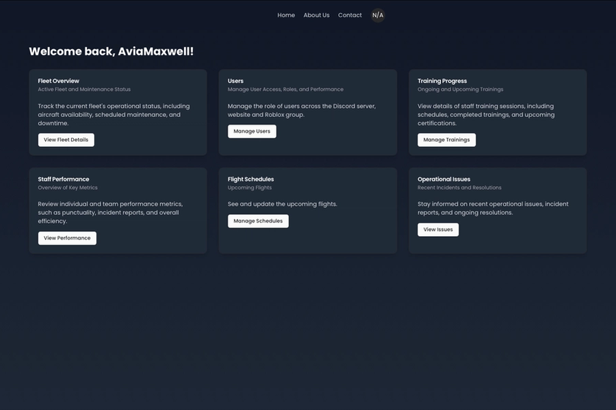 Air Aeolus Website & Discord Bot screenshot 2