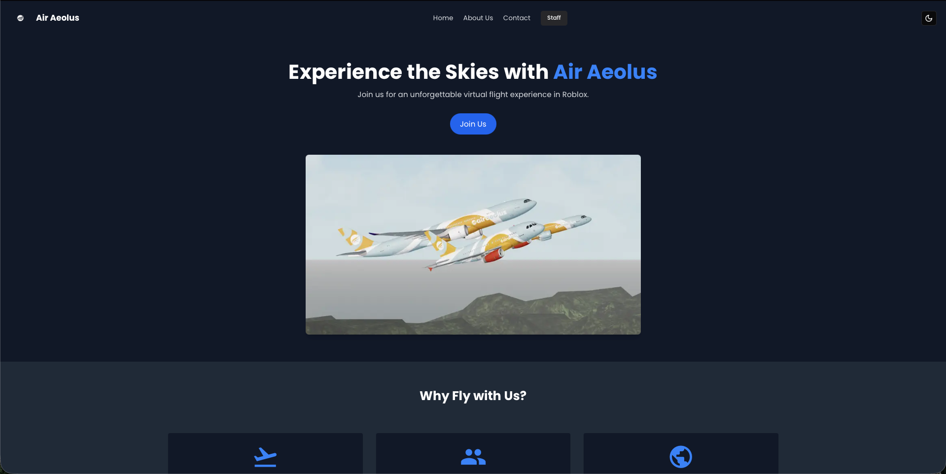 Air Aeolus Website & Discord Bot