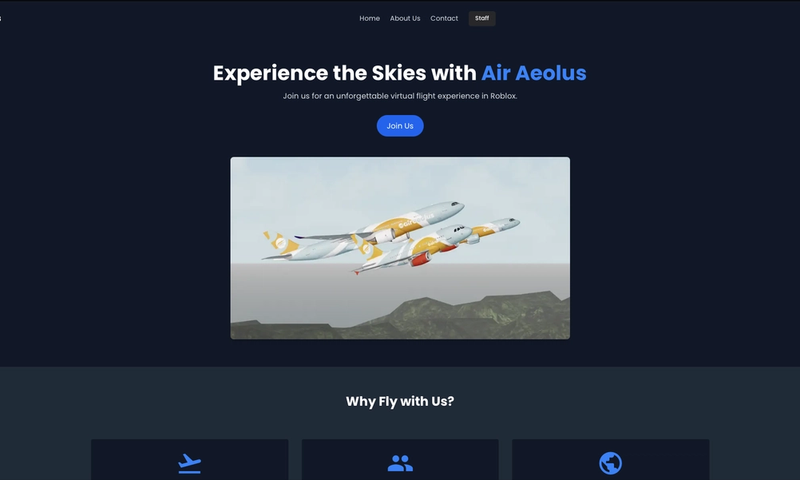 Air Aeolus Website & Discord Bot