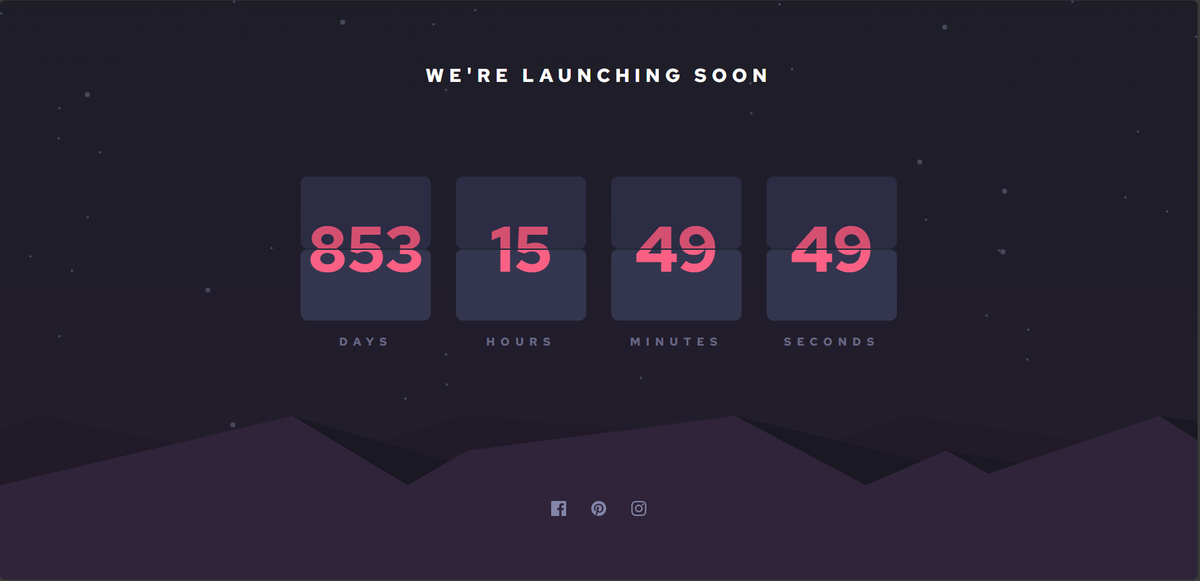 Launch countdown timer