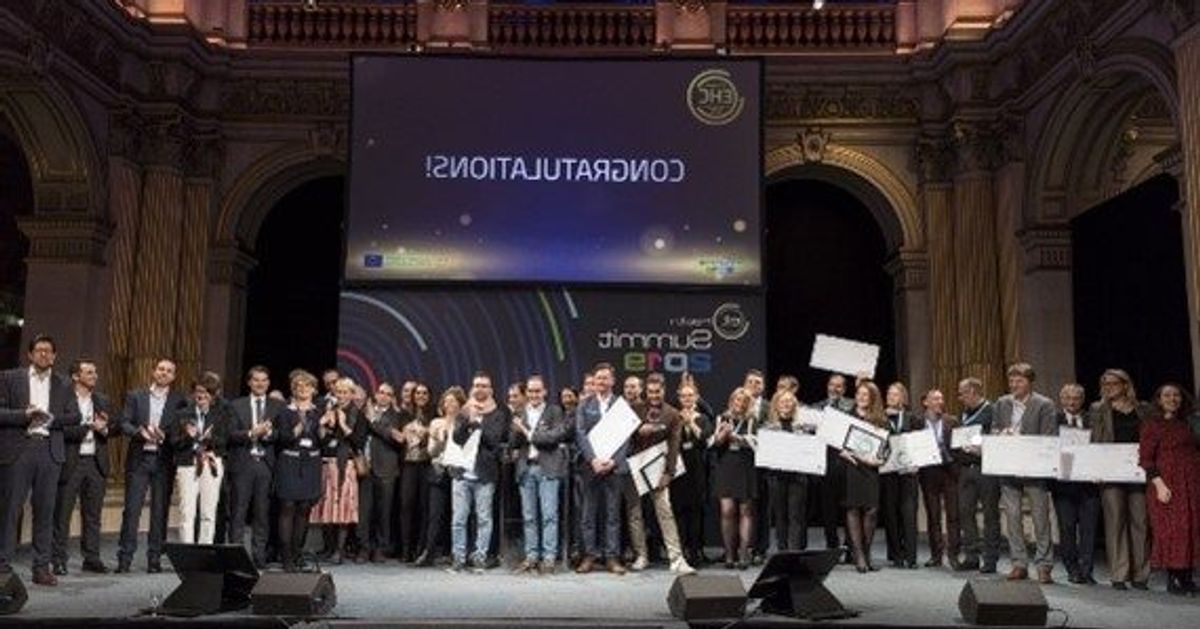 SideROS, BeFC, Orixha et AZmed pitcheront leur solution lors de la finale du Programme EIT Health Catapult au EIT Health Summit
