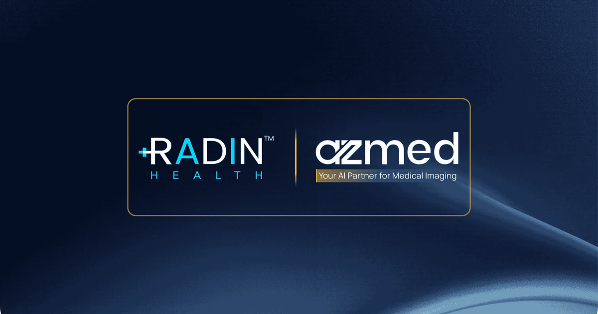AZmed and RADIN Health partner to bring AI radiology tools to U.S. hospitals, imaging centers, and radiology practices