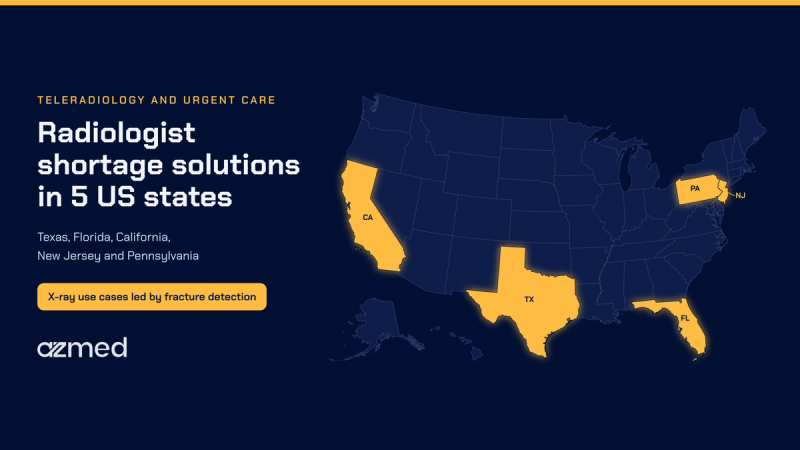 Radiologist shortage solutions in Texas, Florida, California, New Jersey and Pennsylvania