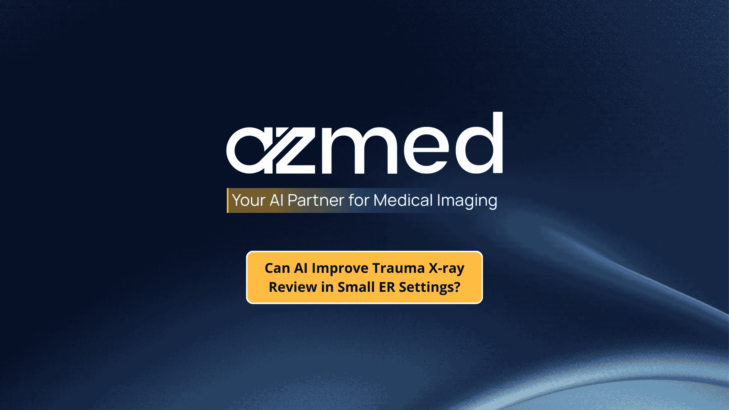 Trauma X-ray review in small ERs
