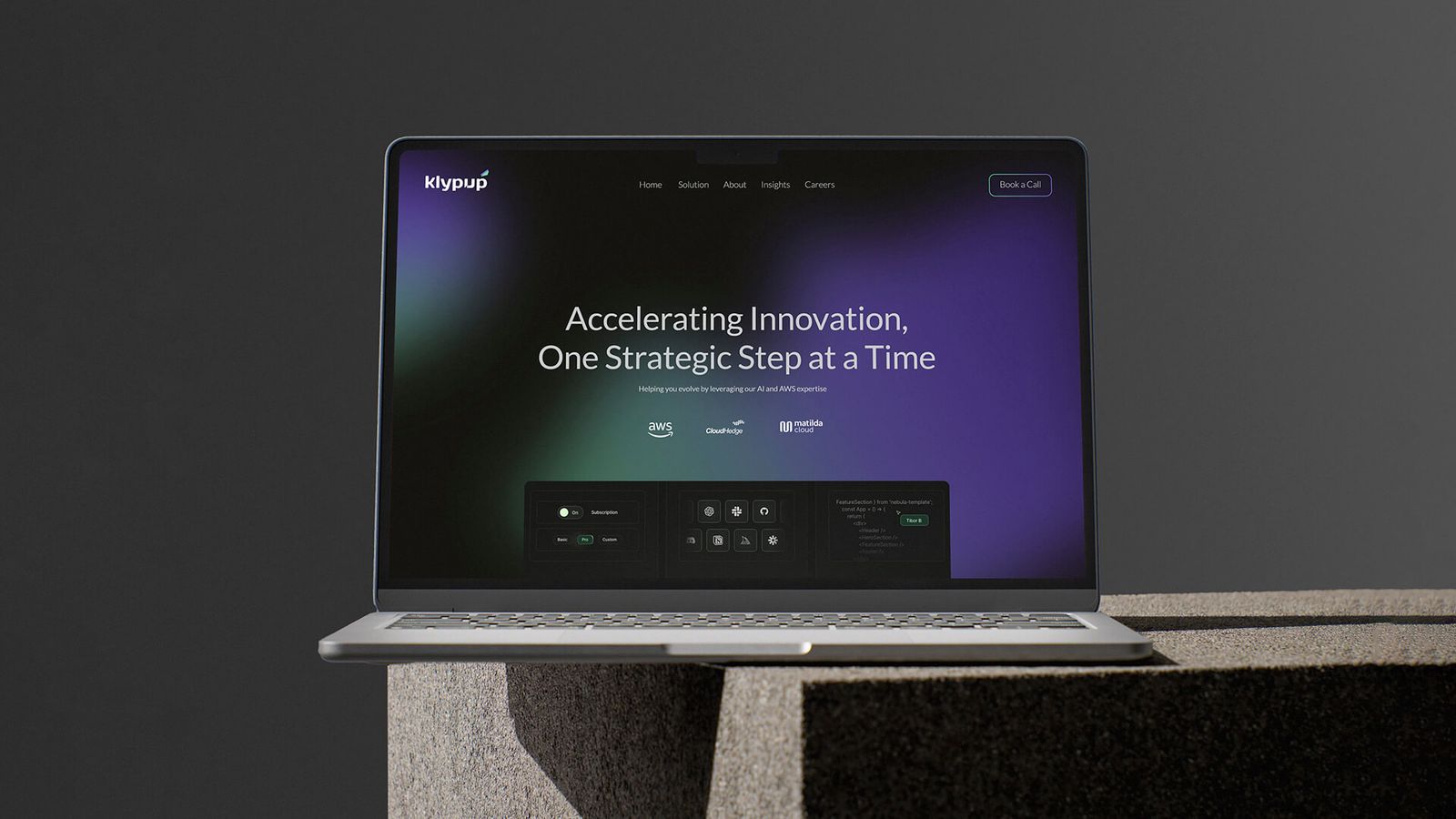 Klypup, Singapore - website screen