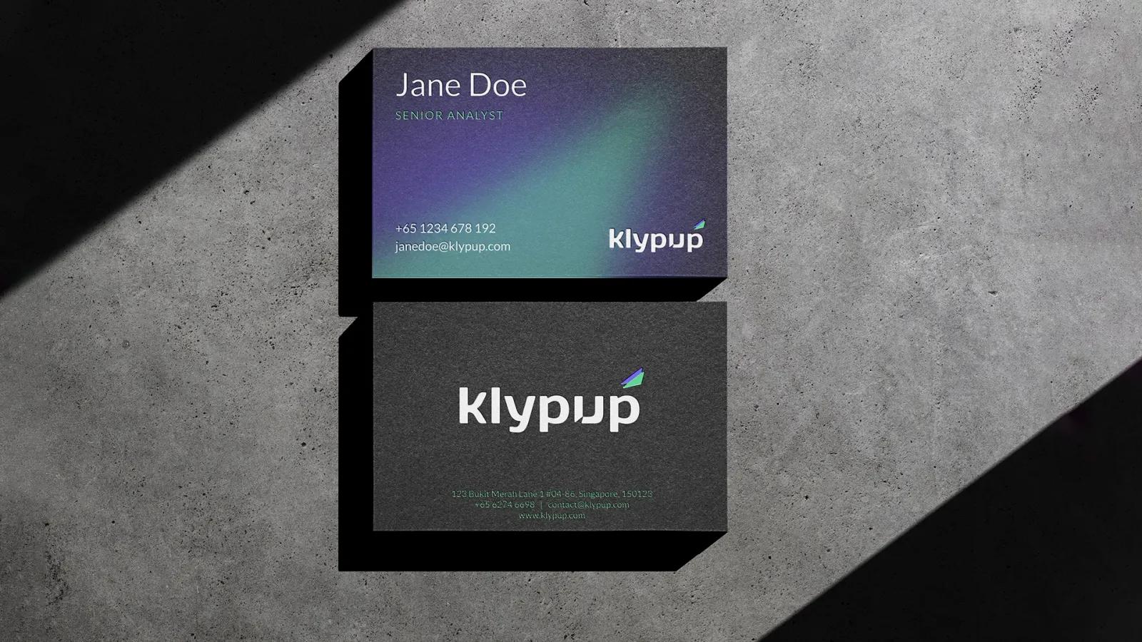 Klypup, Singapore - website screen