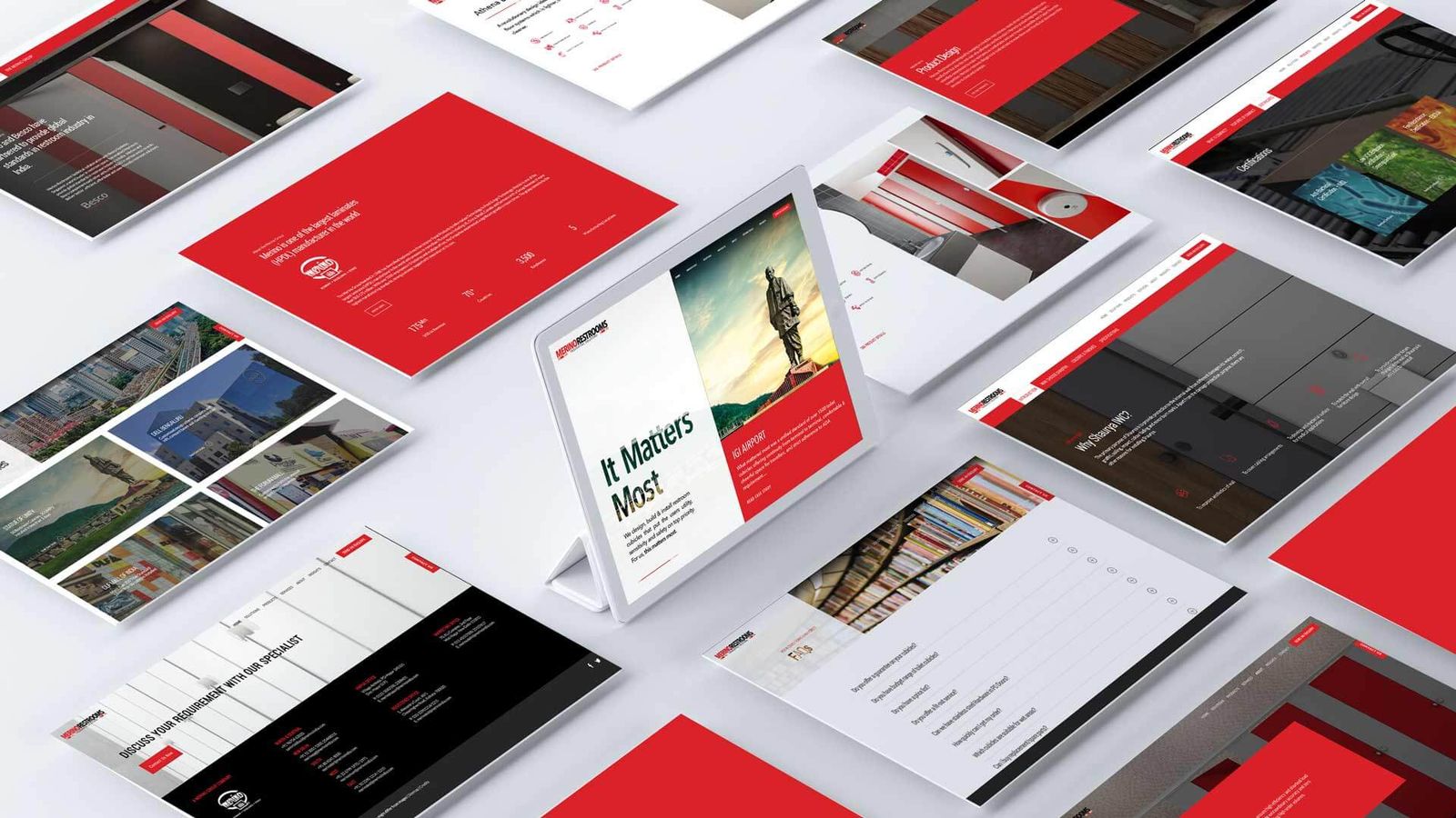 Merino Restrooms - website screen
