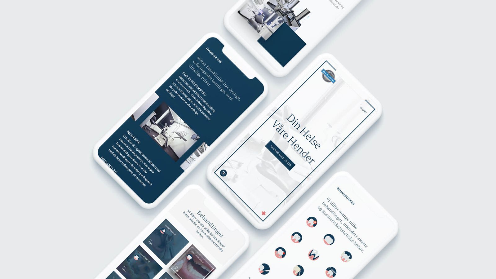 Mjøsa Tannklinikk, Norway - website screen