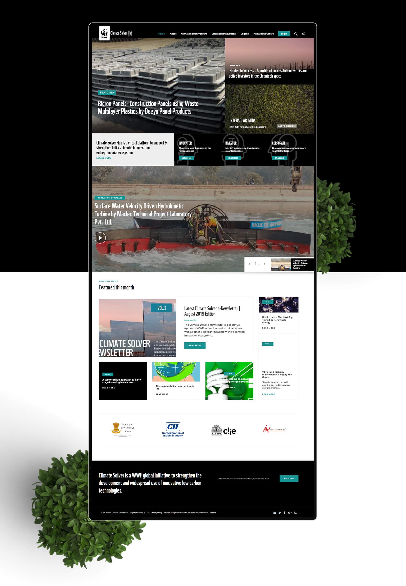 WWF Climate Solver - website screen