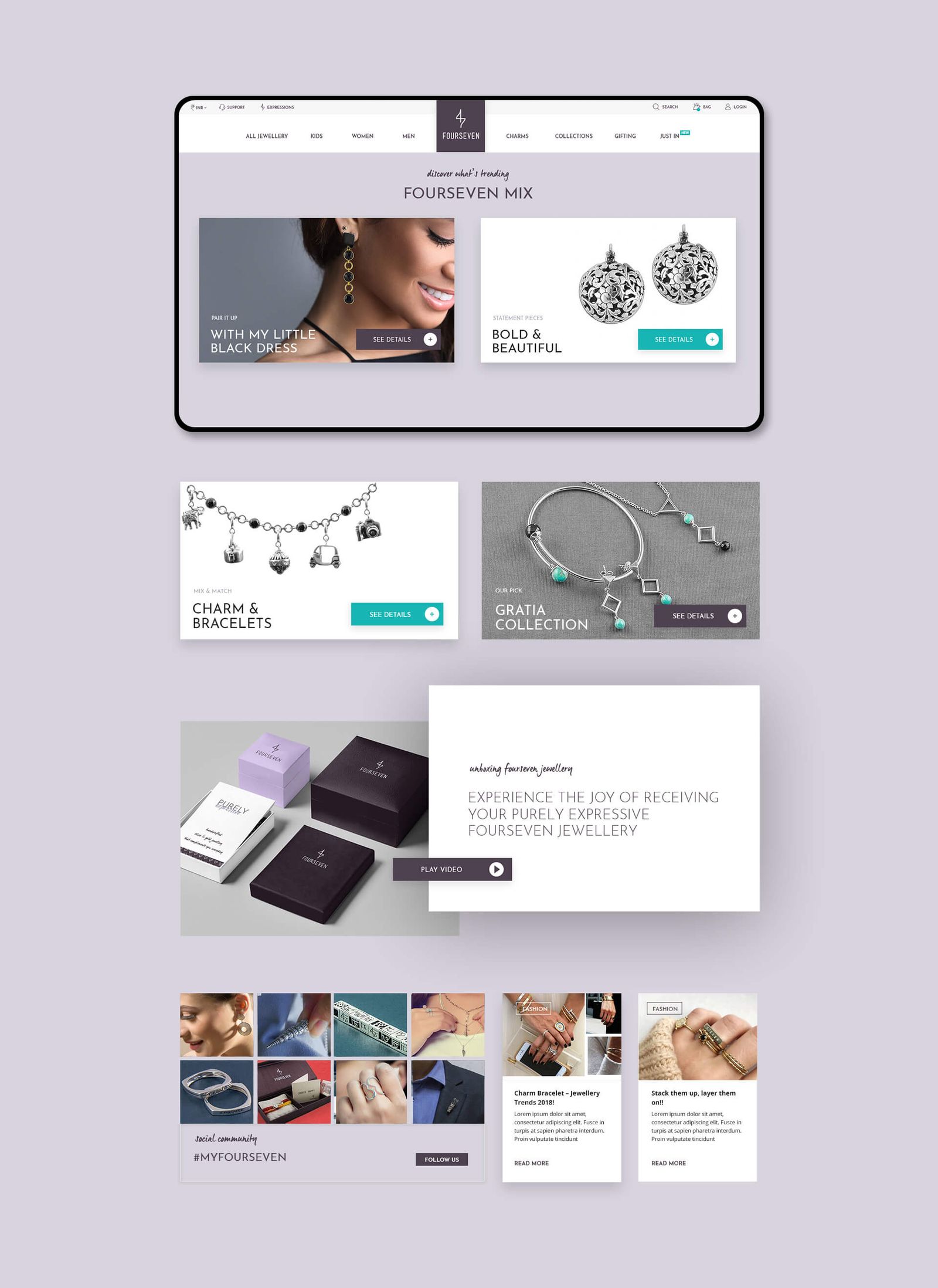 FourSeven - website screen