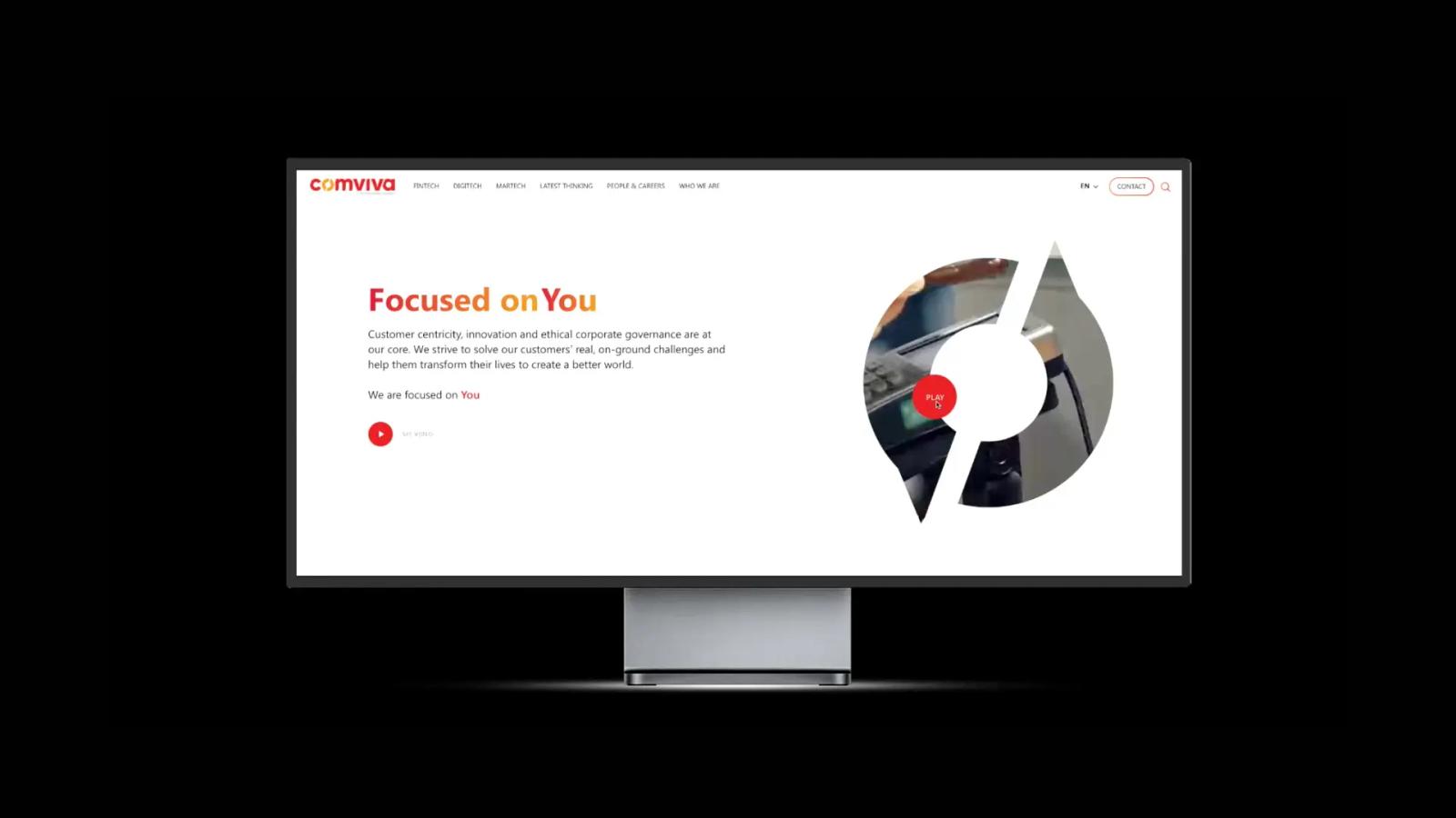 Comviva, Global - website screen