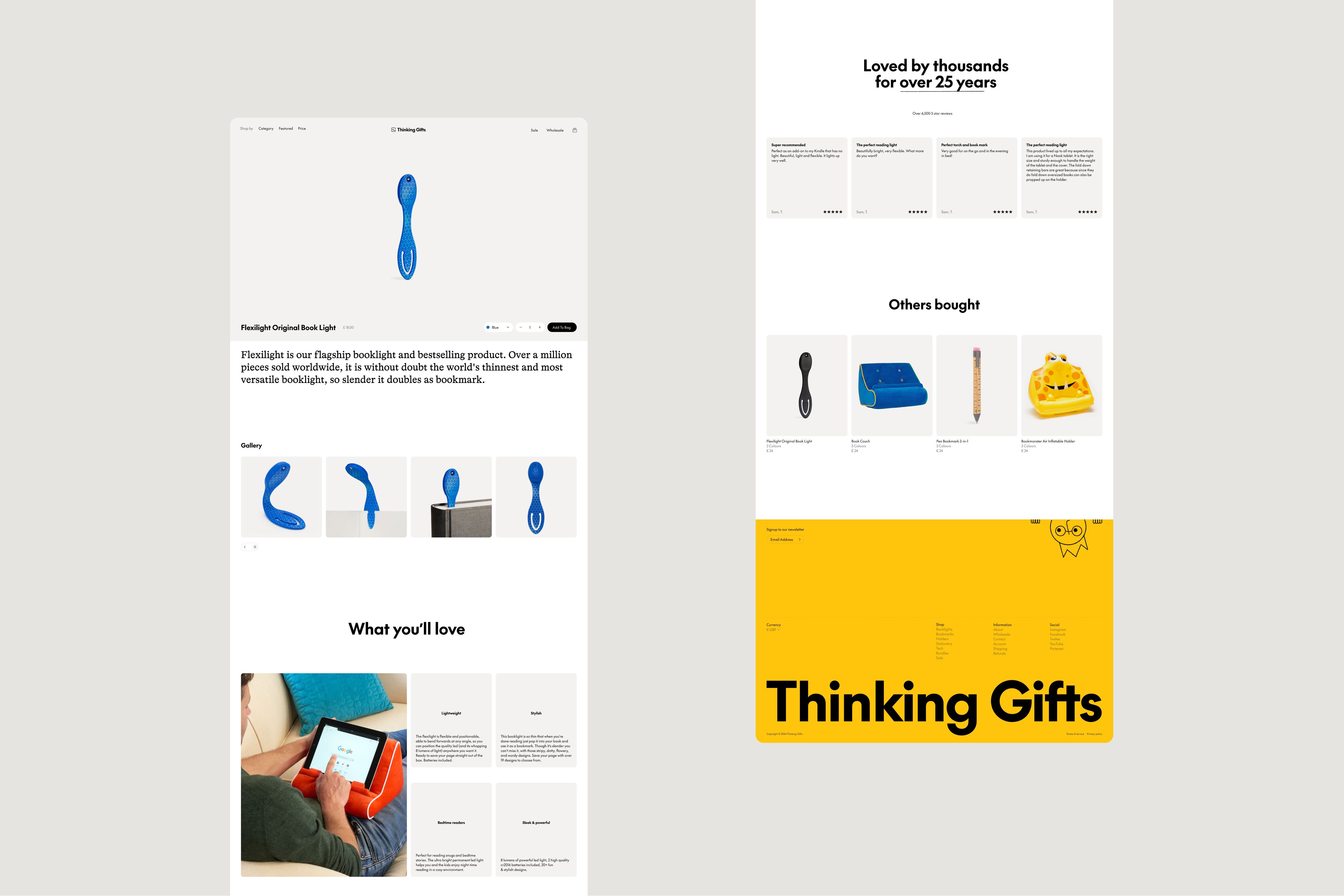 Thinking Gifts Website