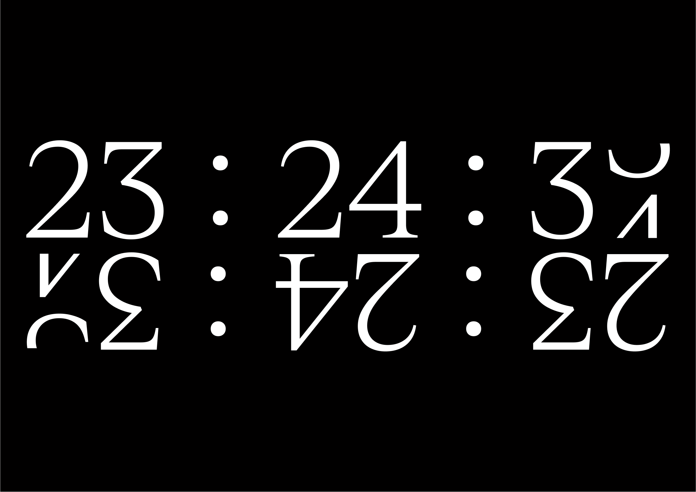 A black background with large white countdown text of 24 hours