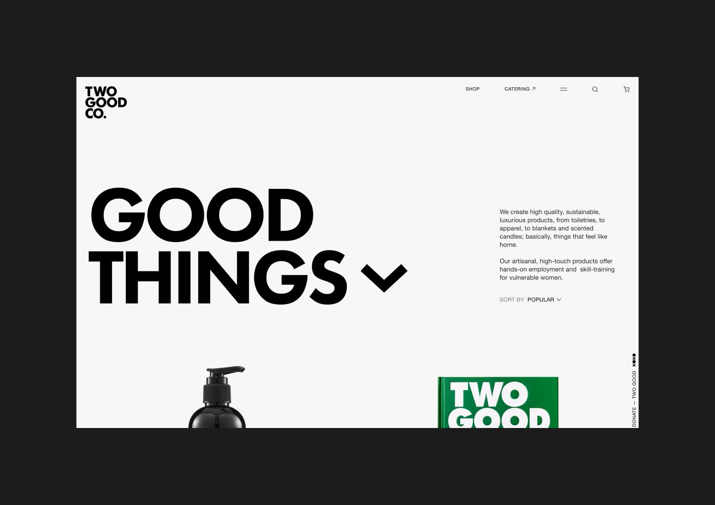 Two Good Good Things shop page